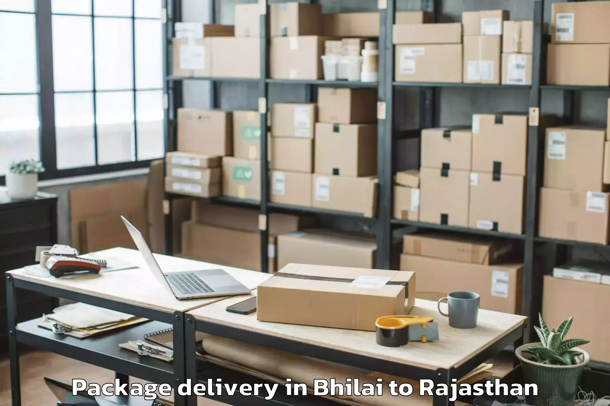 Bhilai to Khairthal Package Delivery Booking